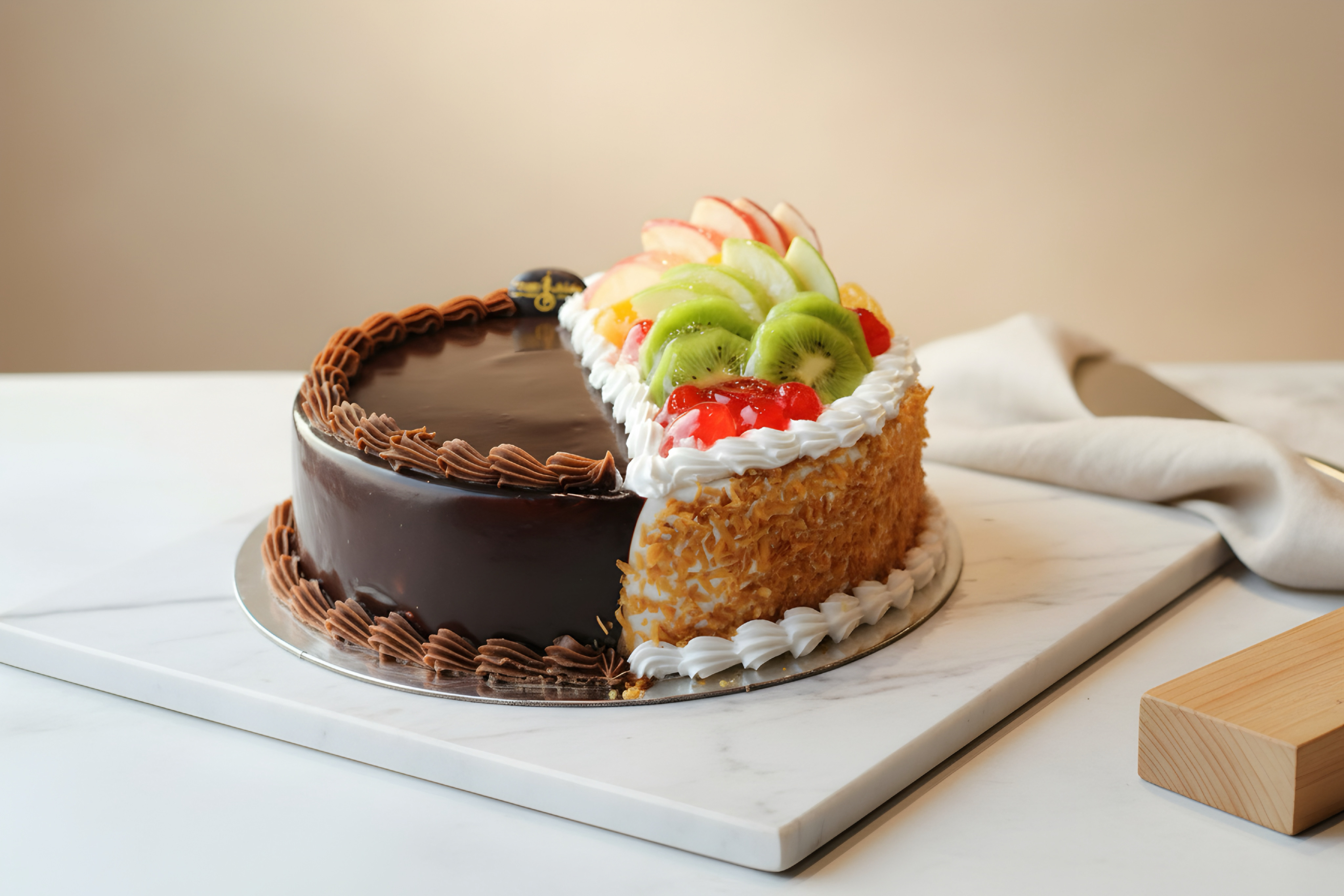 Half Half Cake